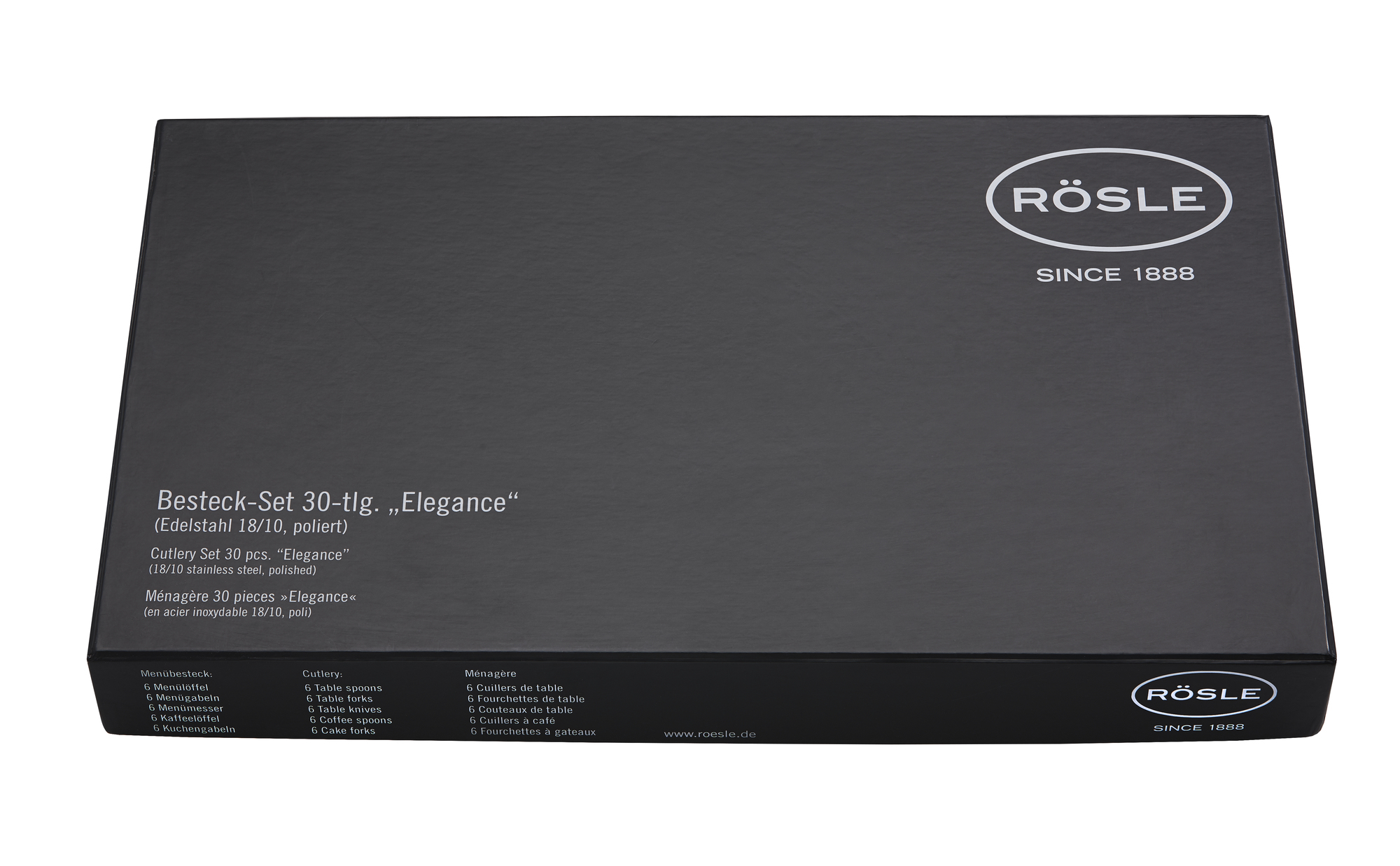 Rösle 13207 - Messerkasten/Besteck-Set - Edelstahl - Edelstahl - 1,75 kg - Box - 30 Stück(e)