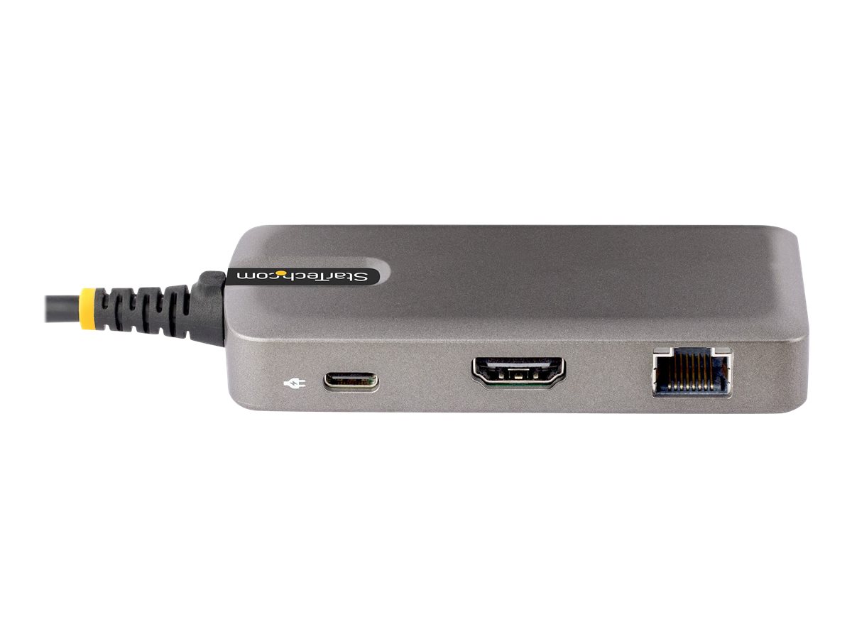 StarTech.com USB-C Multiport Adapter, 4K 60Hz HDMI w/HDR, 2-Port 5Gbps USB 3.0 Hub, 100W Power Delivery Pass-Through, GbE, USB Type C Mini Docking Station, Works with Chromebook certified - Windows, macOS (103B-USBC-MULTIPORT)