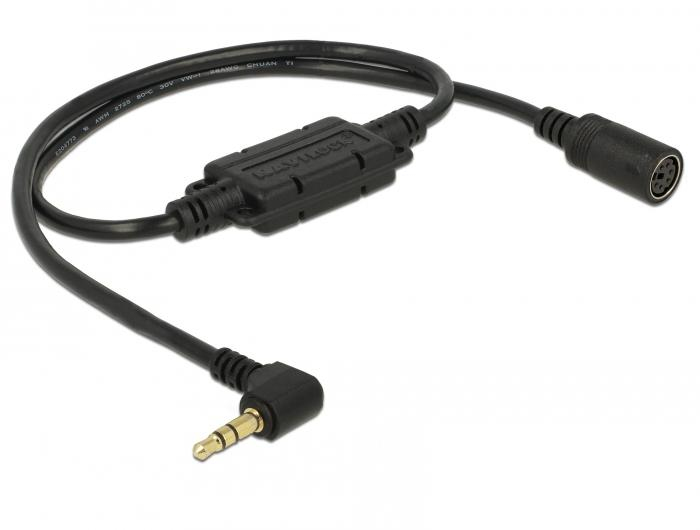 Navilock GPS-Kabel - DIN 6-polig weiblich zu Stereo Mini-Klinkenstecker männlich gewinkelt