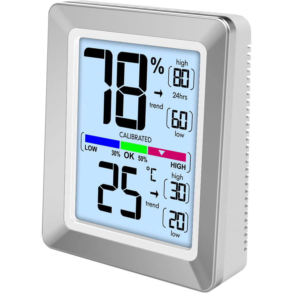 Technoline WS 9460 - Silber - Innen-Hygrometer - Innen-Thermometer - Hygrometer - Thermometer - Hygrometer - Thermometer - Akku - 73 mm
