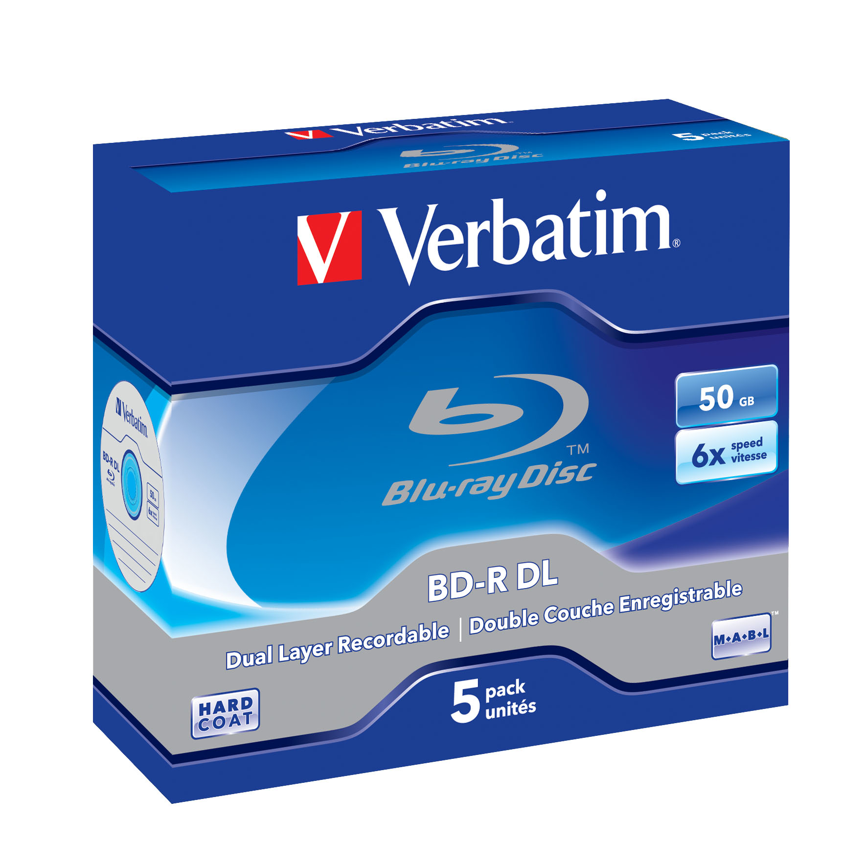 Verbatim 5 x BD-R DL - 50 GB 6x - Jewel Case (Schachtel)