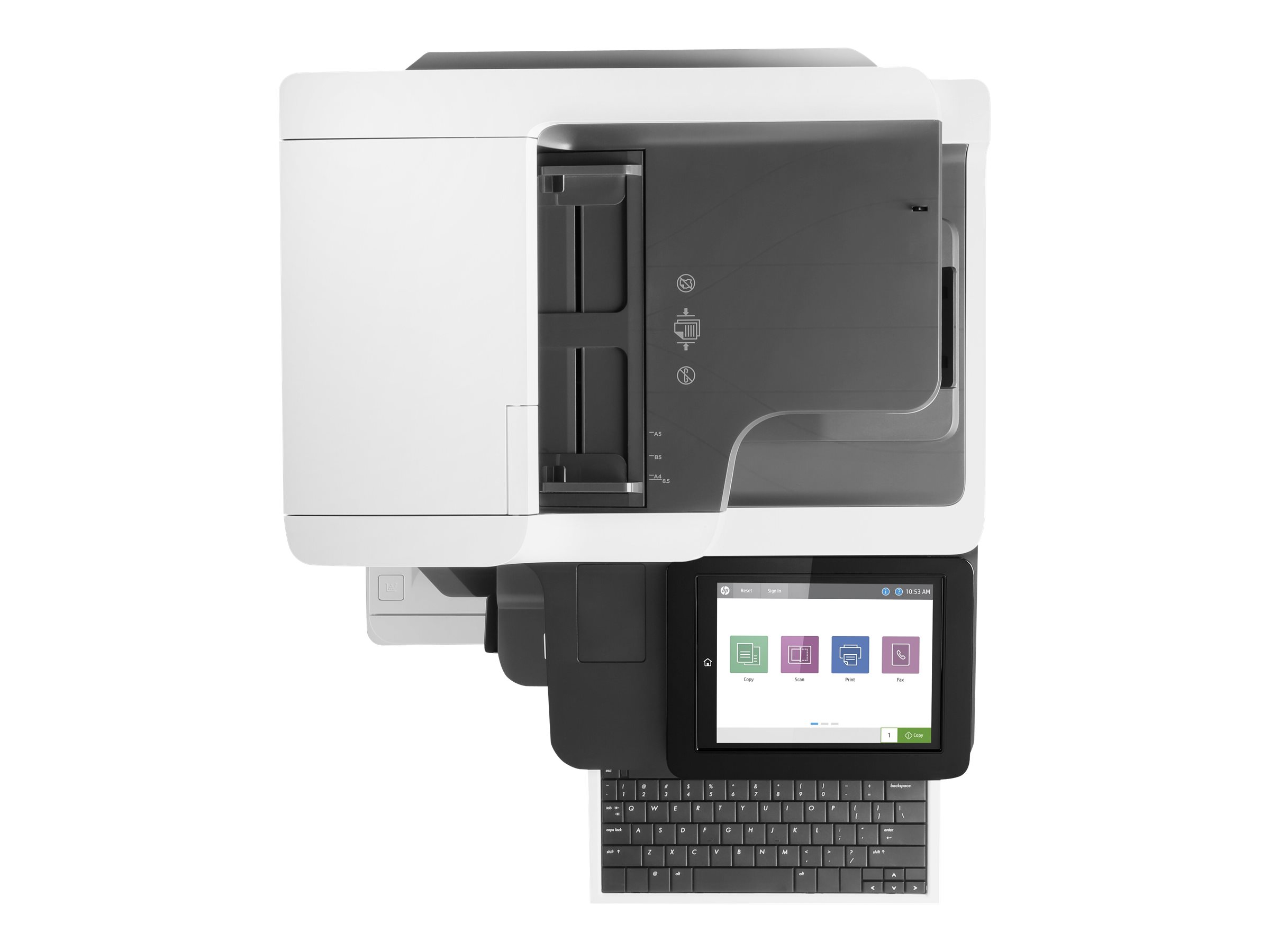HP LaserJet Enterprise Flow MFP M635z - Multifunktionsdrucker - s/w - Laser - 216 x 864 mm (Original)