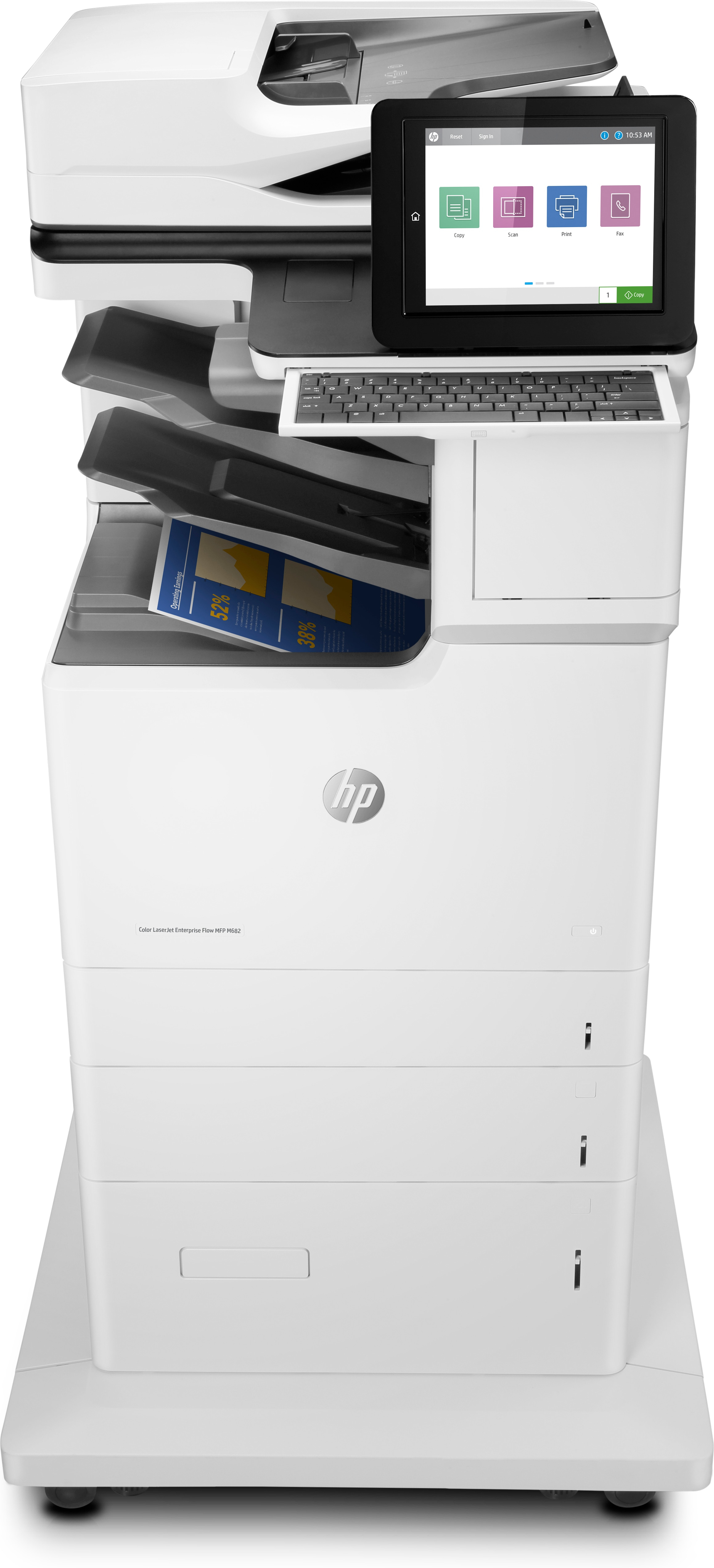 HP LaserJet Enterprise Flow MFP M682z - Multifunktionsdrucker - Farbe - Laser - 215.9 x 863.6 mm (Original)