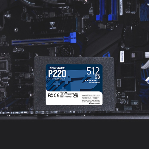 PATRIOT P220 - SSD - 512 GB - intern - 2.5" (6.4 cm)