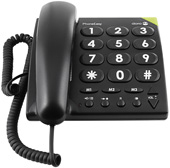 Doro PhoneEasy 311c - Telefon mit Schnur - Schwarz