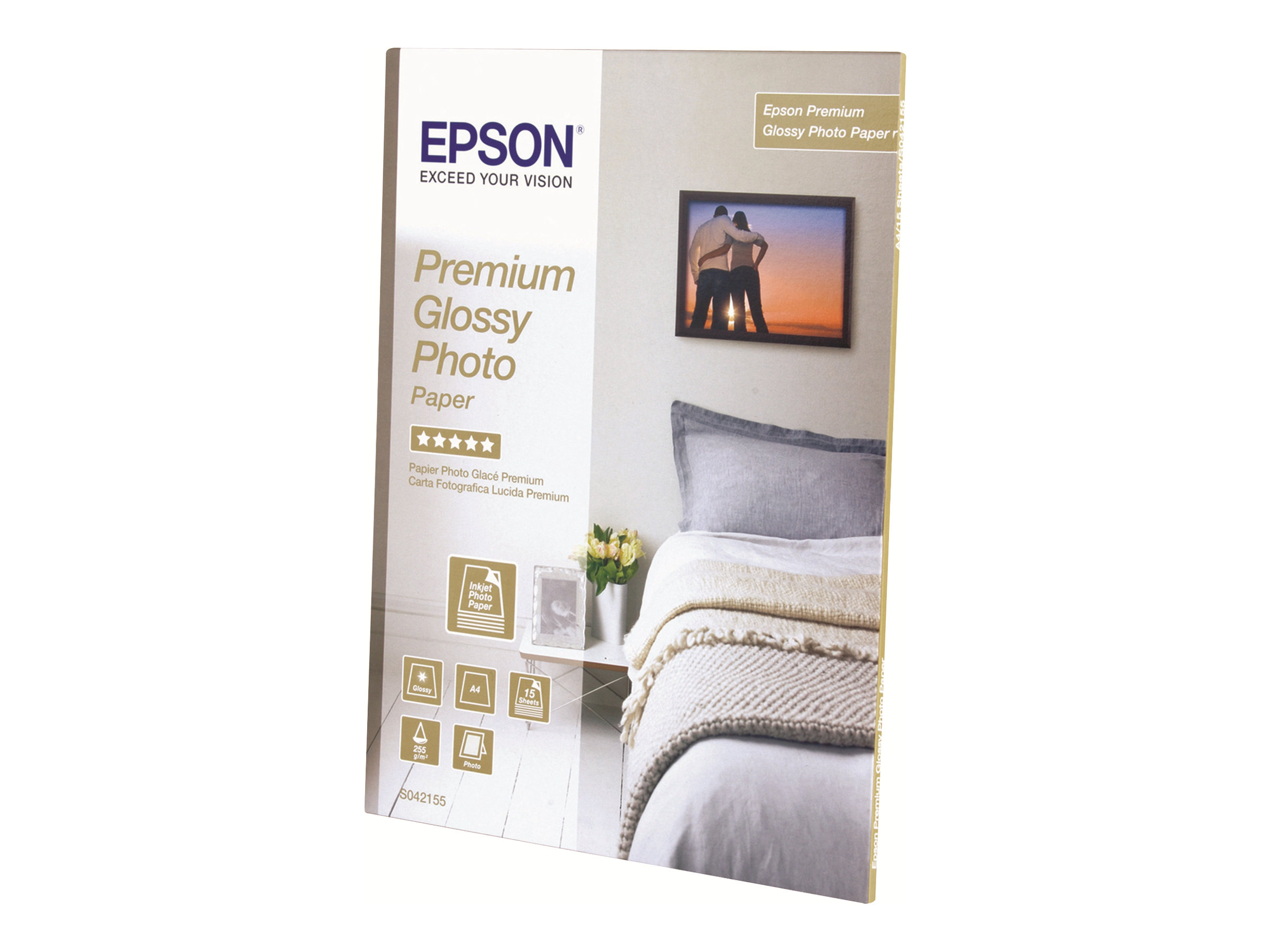 Epson Premium Glossy Photo Paper - Glänzend - harzbeschichtet - hochweiß - Rolle (40,6 cm x 30,5 m)