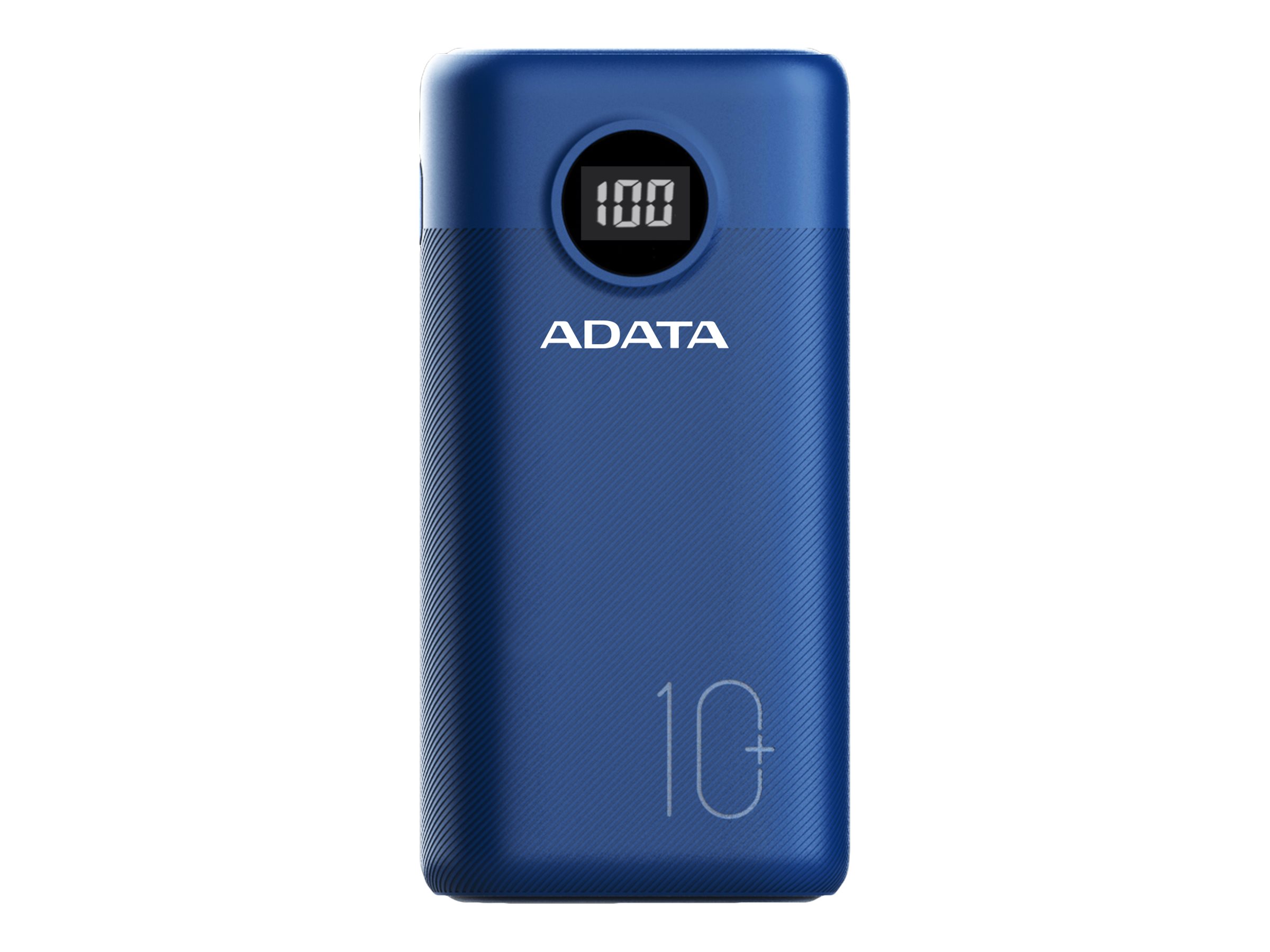 ADATA P10000QSD - Powerbank - 10000 mAh - 37 Wh - 22.5 Watt - 4.5 A - PD 3.0, QC 3.0 - 3 Ausgabeanschlussstellen (USB, 24 pin USB-C)