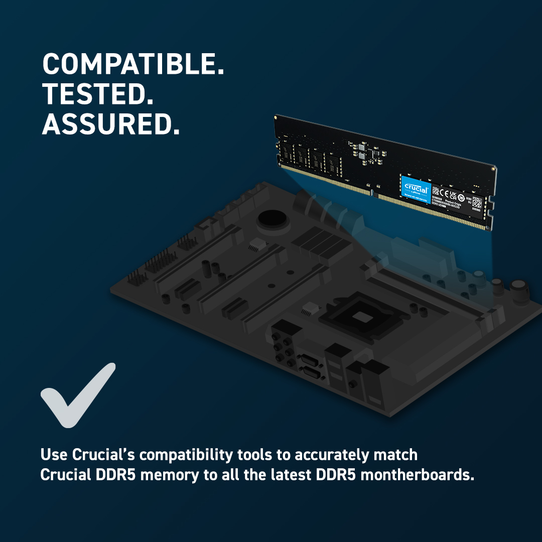 Crucial DDR5 - Kit - 32 GB: 2 x 16 GB - DIMM 288-PIN