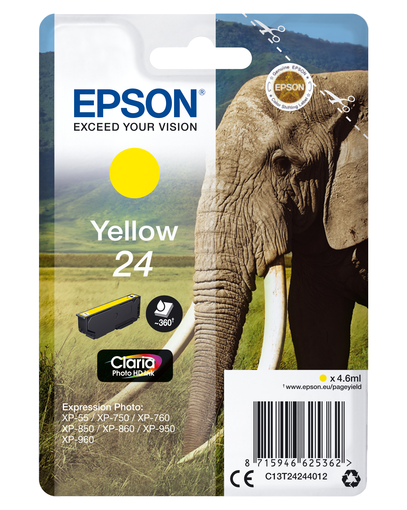 Epson 24 - 4.6 ml - Gelb - Original - Tintenpatrone
