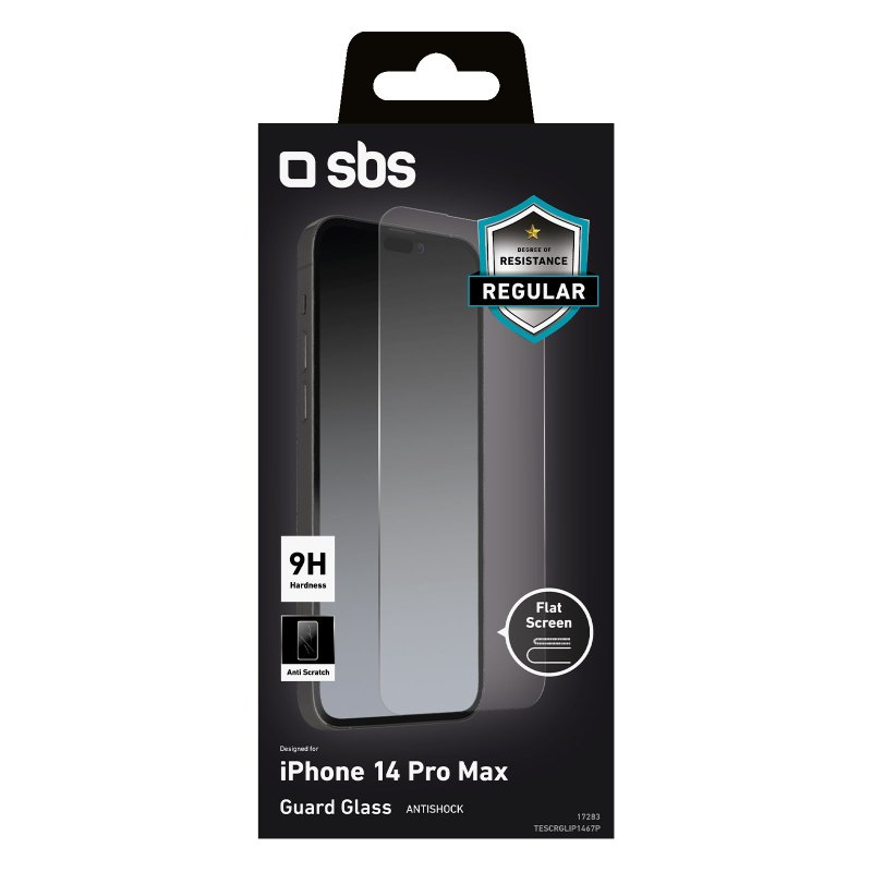 SBS Glas Displayschutz für iPhone 14 Pro Max