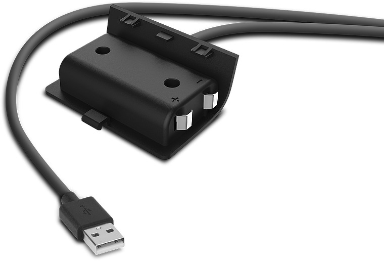 SPEEDLINK PULSE X Play & Charge Power Kit - Spiele-Controllerbatterie - Schwarz - USB Typ-A auf USB Typ-C - 3 m - 8 h - Nickel-Metallhydrid (NiMH)