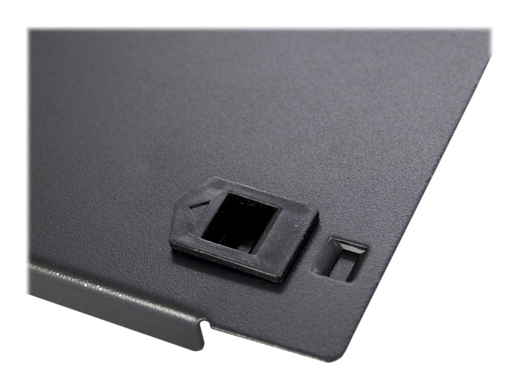 Inter-Tech Blindplatte - Schwarz, RAL 9005 - 1U - 48.3 cm (19")