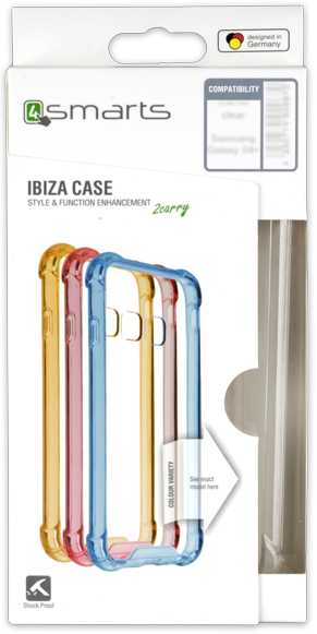4smarts Ibiza - Hintere Abdeckung für Mobiltelefon - hybrid - Silikon, widerstandsfähiger Kunststoff - durchsichtig - für Apple iPhone 7, 8, SE (2. Generation)