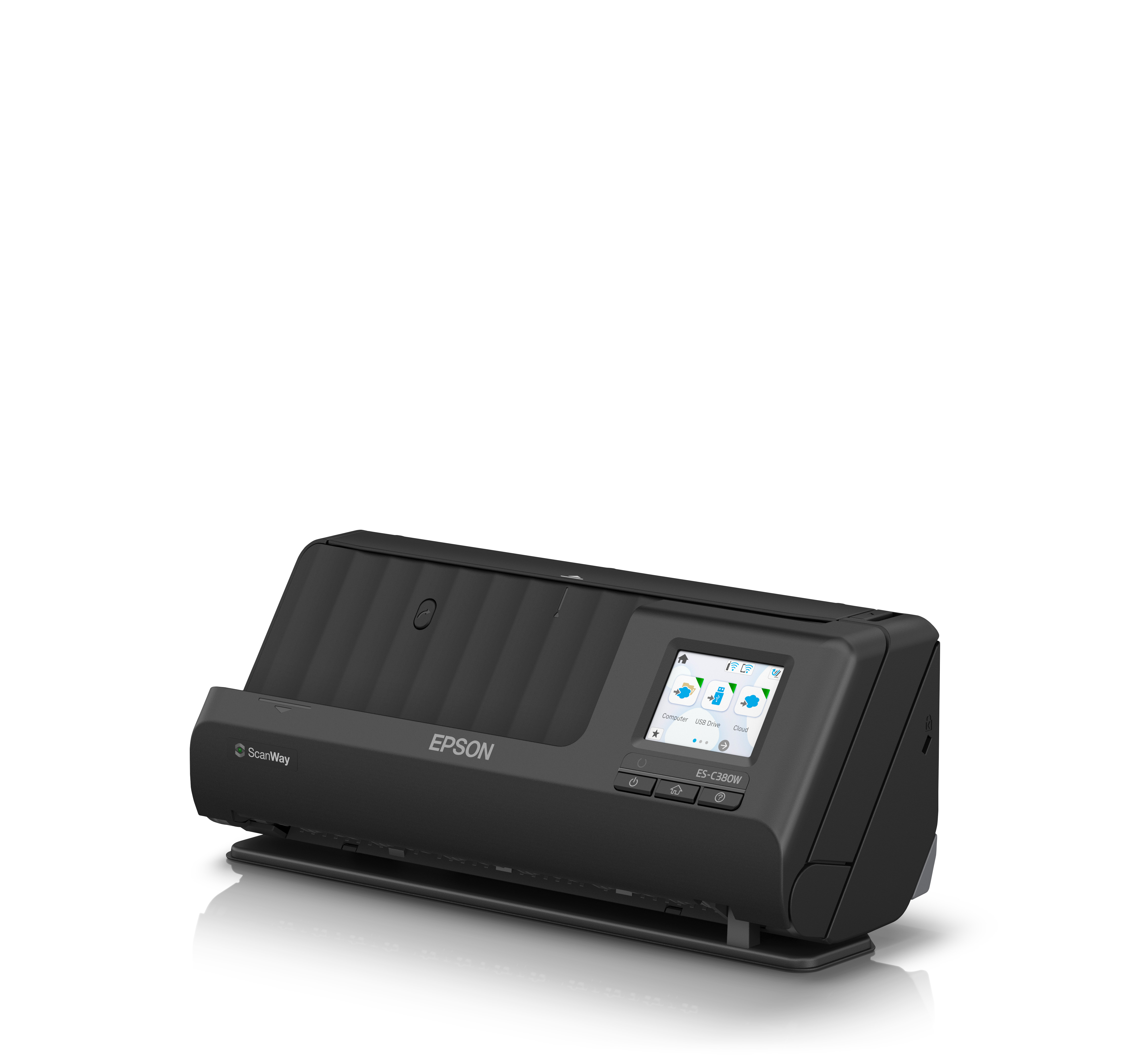 Epson ES-C380W - Einzelblatt-Scanner - Duplex - A4/Legal - 600 dpi x 600 dpi - automatischer Dokumenteneinzug (20 Seiten)