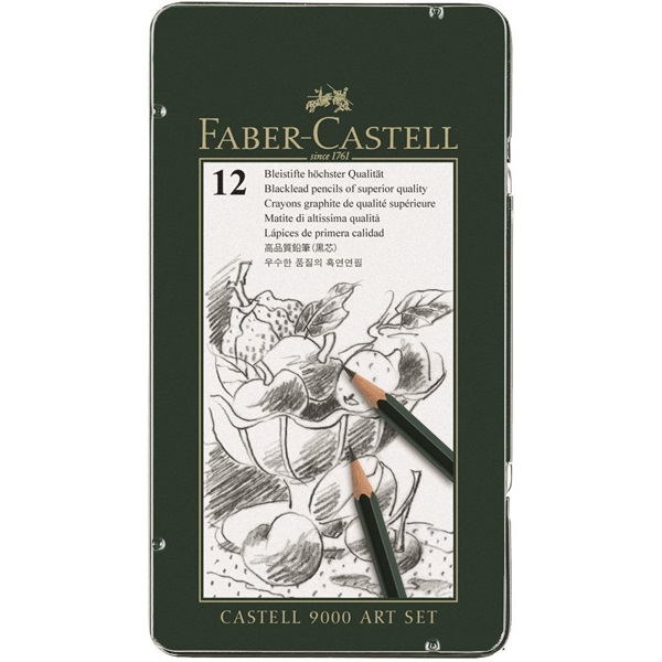 FABER-CASTELL CASTELL 9000 - Holz - Grau - 12 Stück(e)