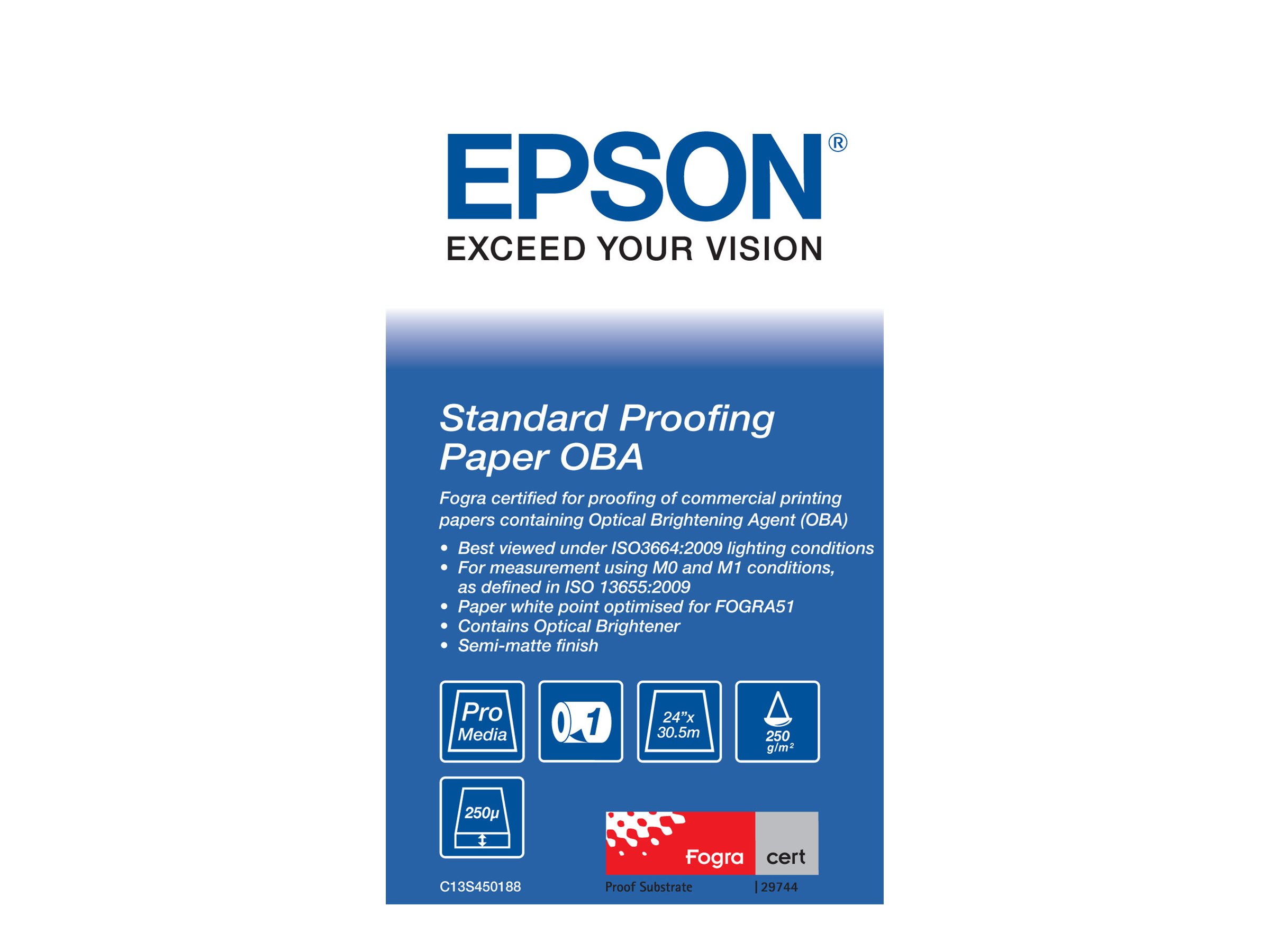 Epson Proofing Paper Standard - Walze ARCH D (60,96 cm x 30,5 m)