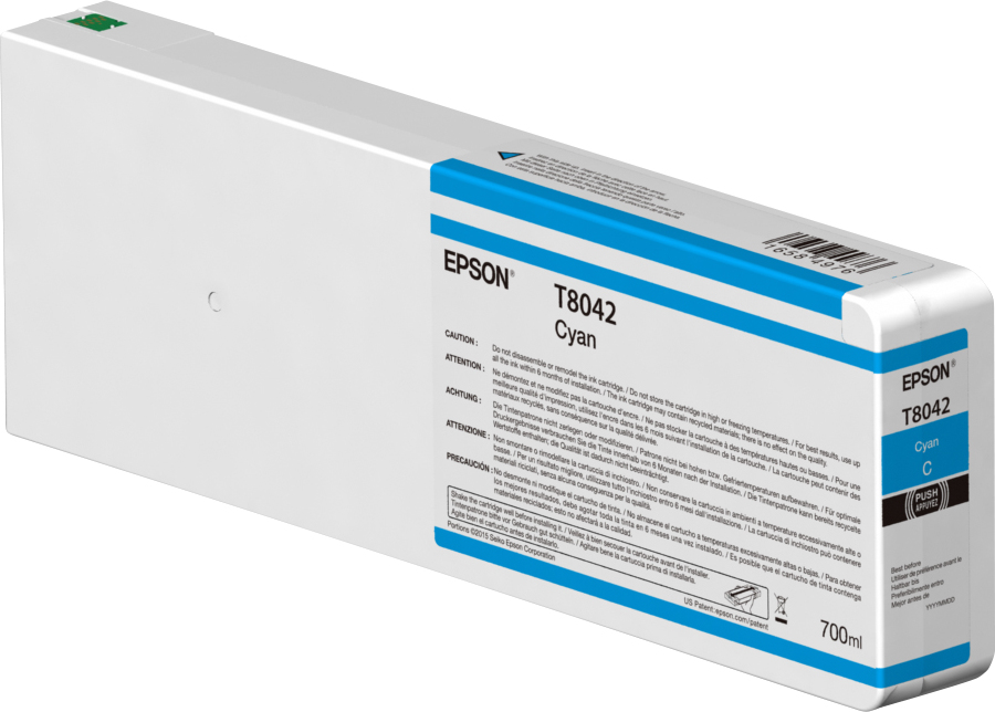Epson T804200 - 700 ml - Cyan - Original - Tintenpatrone