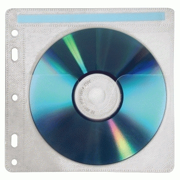 Hama CD-ROM Pockets 80 - CD-Hülle - Kapazität: 2 CD - Transparent White (Packung mit 40)