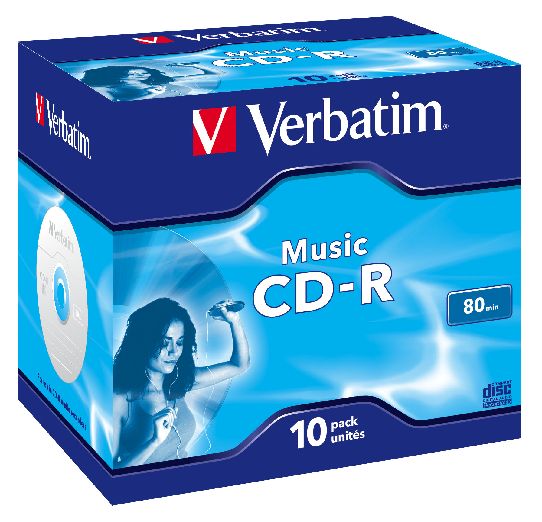 Verbatim Live It! - 10 x CD-R (80 Min) 16x - Jewel Case (Schachtel)