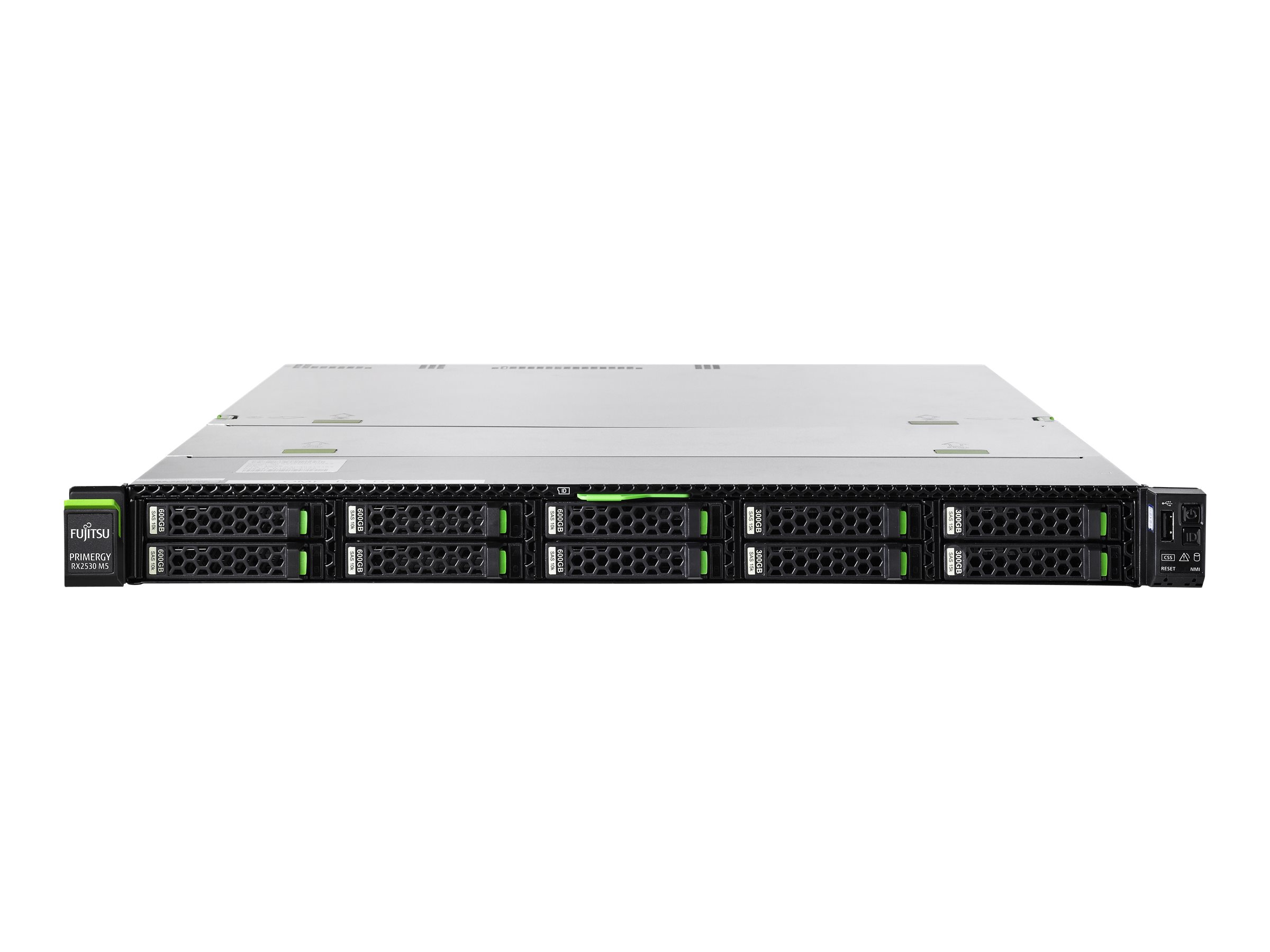 Fujitsu PRIMERGY RX2530 M5 - Server - Rack-Montage - 1U - zweiweg - 1 x Xeon Silver 4210 / 2.2 GHz - RAM 16 GB - SATA - Hot-Swap 6.4 cm (2.5")