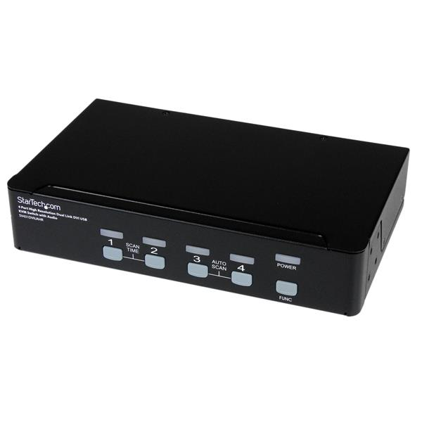 StarTech.com 4 Port Dual Link DVI USB KVM Switch mit Audio