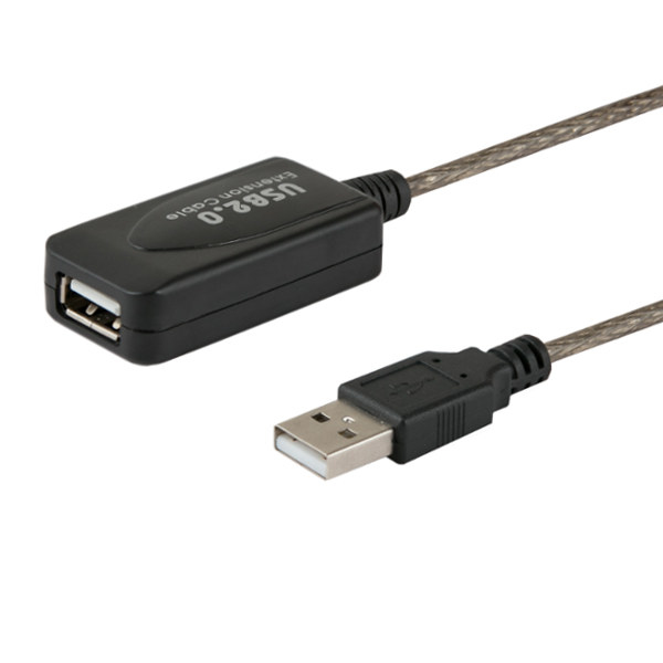 Savio CL-76 - 5 m - USB A - USB A - USB 2.0 - Schwarz