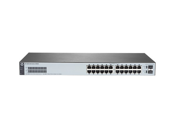 HPE 1820-24G - Switch - managed - 24 x 10/100/1000 + 2 x Fast Ethernet/Gigabit SFP