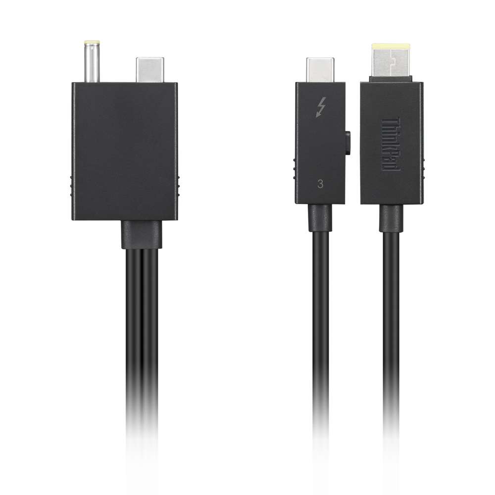Lenovo Split Cable - Thunderbolt-Kabel - USB-C-/Stromanschluss zu 24 pin USB-C, Slim Tip