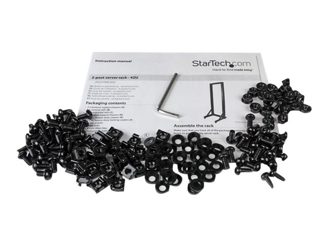 StarTech.com 2 Post Server Rack mit Rollen - stabile Stahl konstruktion