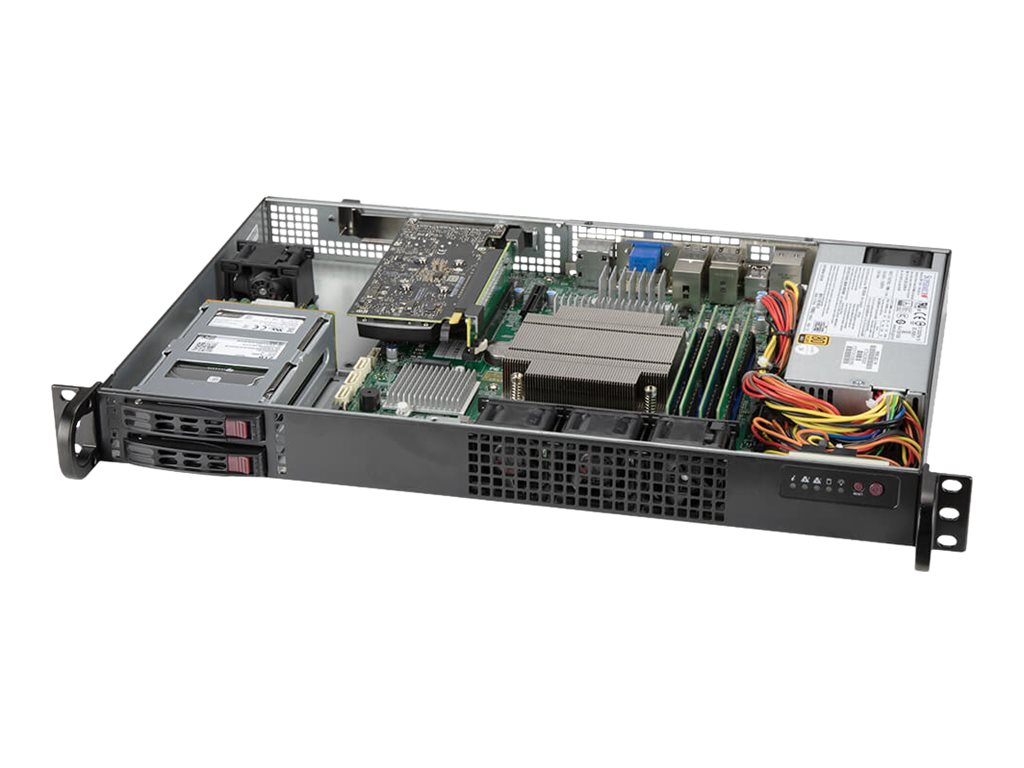 Supermicro IoT SuperServer 110C-FHN4T - Server - Rack-Montage - 1U - 1-Weg - keine CPU - RAM 0 GB - SATA - Hot-Swap 6.4 cm (2.5")