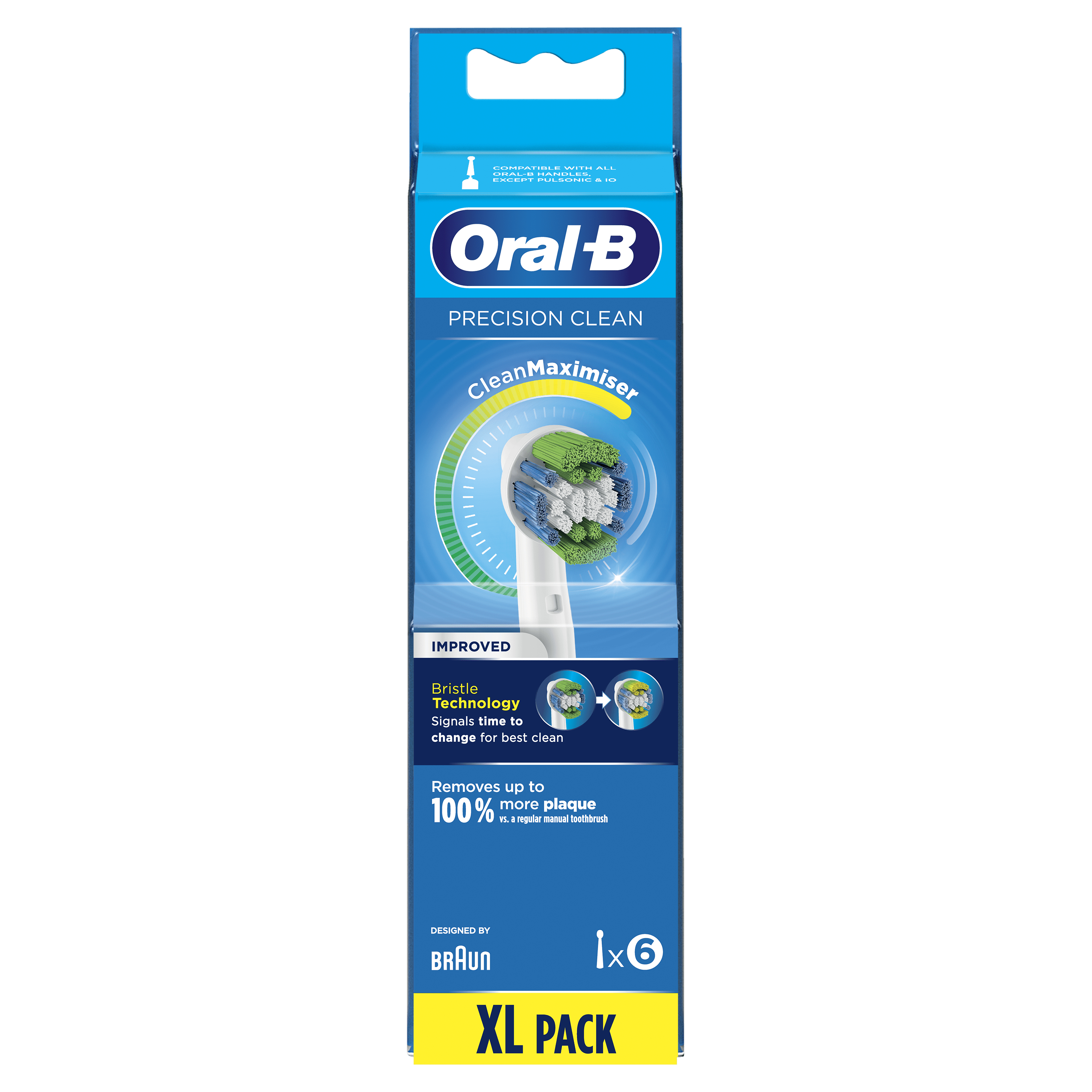Oral-B Precision Clean CleanMaximiser - Austausch-Bürstenkopf - für Zahnbürste - weiß (Packung mit 6)