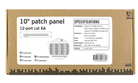 Deltaco 10-PATCH14 - patch-panel - 10"