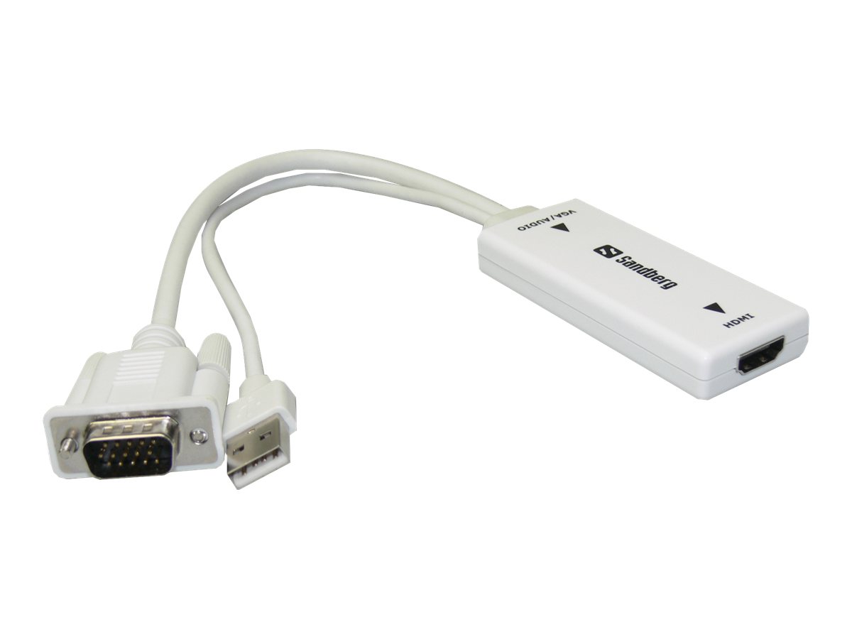 SANDBERG VGA+Audio to HDMI Converter - Videokonverter