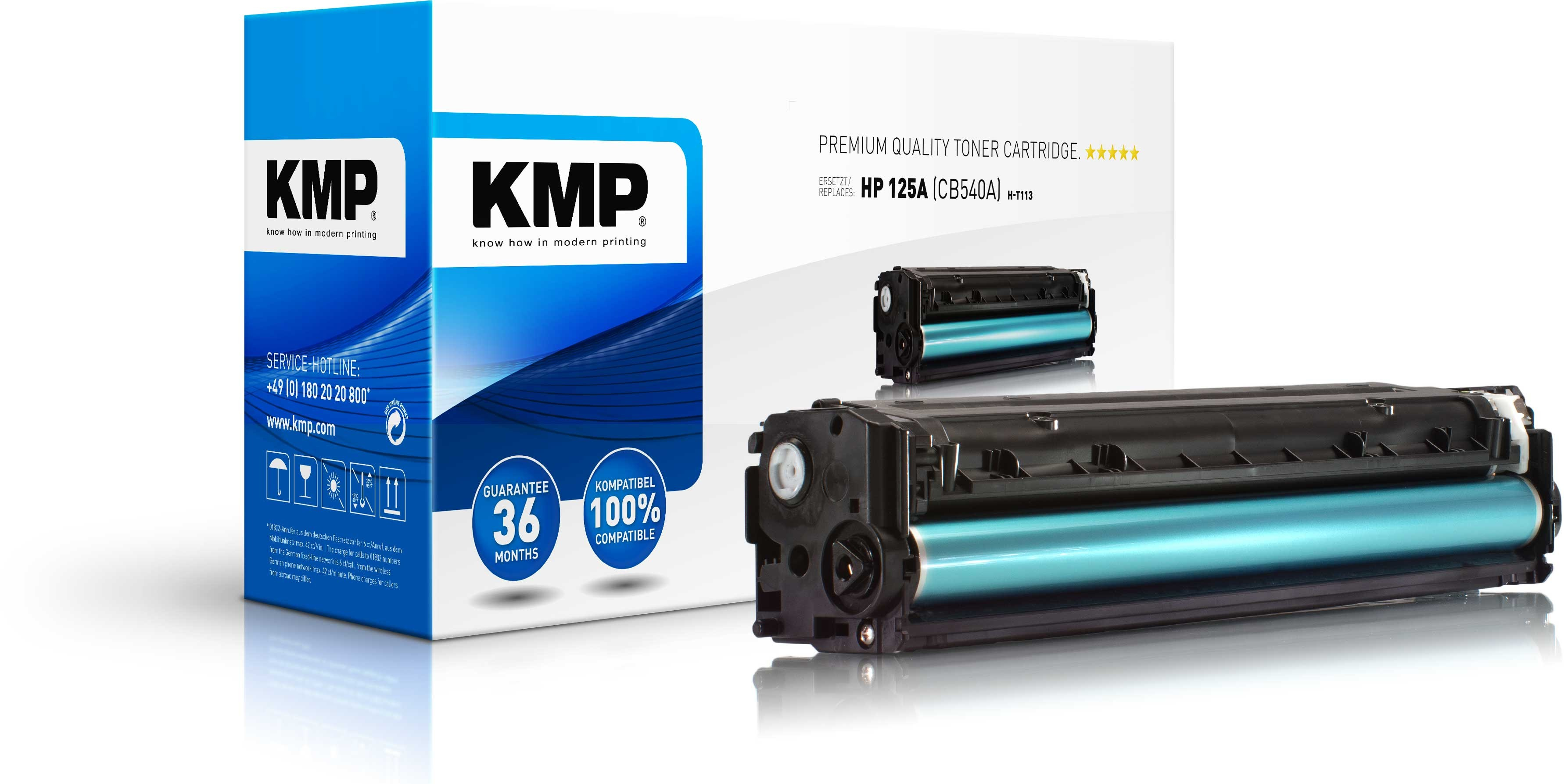 KMP H-T113 - Schwarz - kompatibel - Tonerpatrone (Alternative zu: HP 125A)
