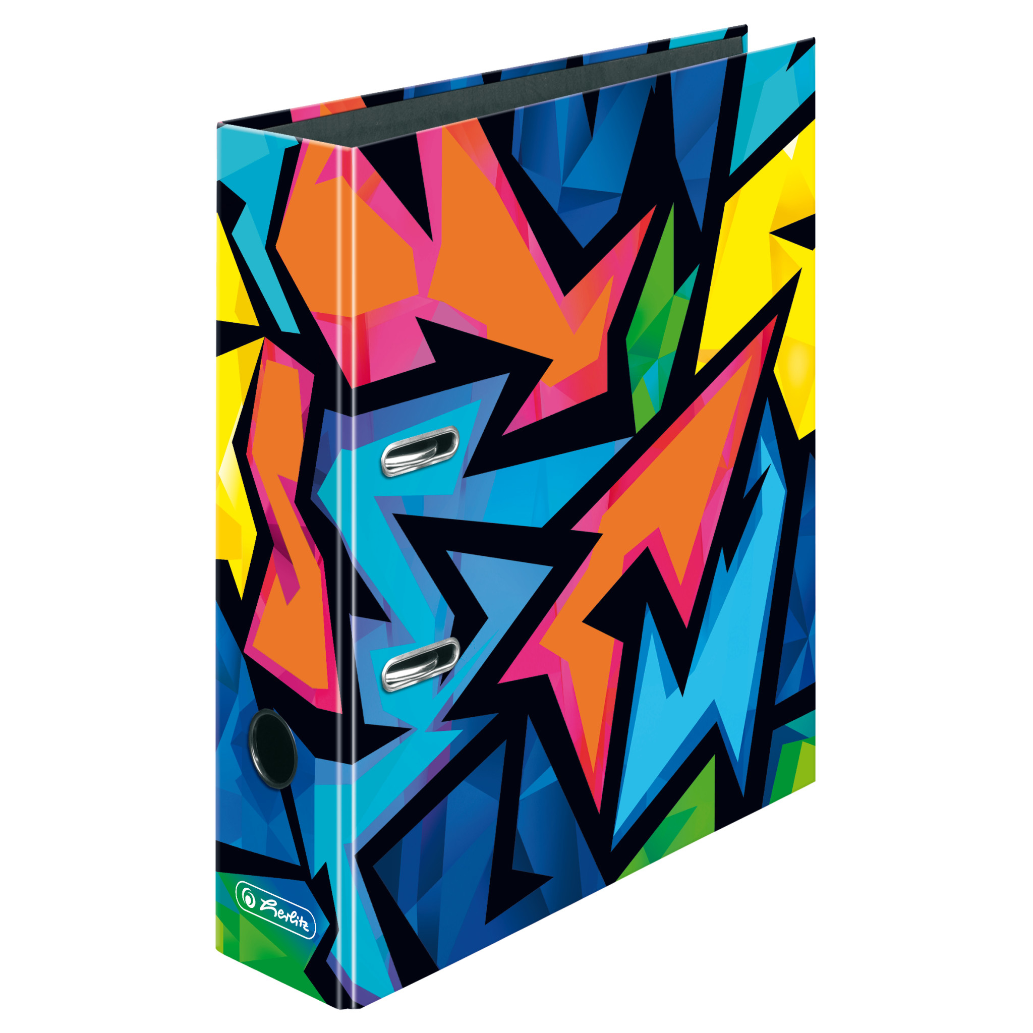 Herlitz Neon Art - A4 - Q-ring - Lagerung - Pappe - Mehrfarbig - 8 cm
