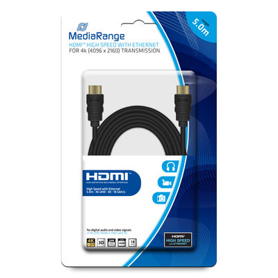 MEDIARANGE HDMI mit Ethernetkabel - HDMI (S)