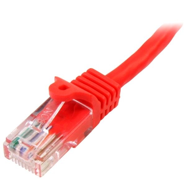 StarTech.com CAT5e Cable - 7 m Red Ethernet Cable - Snagless - CAT5e Patch Cord - CAT5e UTP Cable - RJ45 Network Cable - Patch-Kabel - RJ-45 (M)