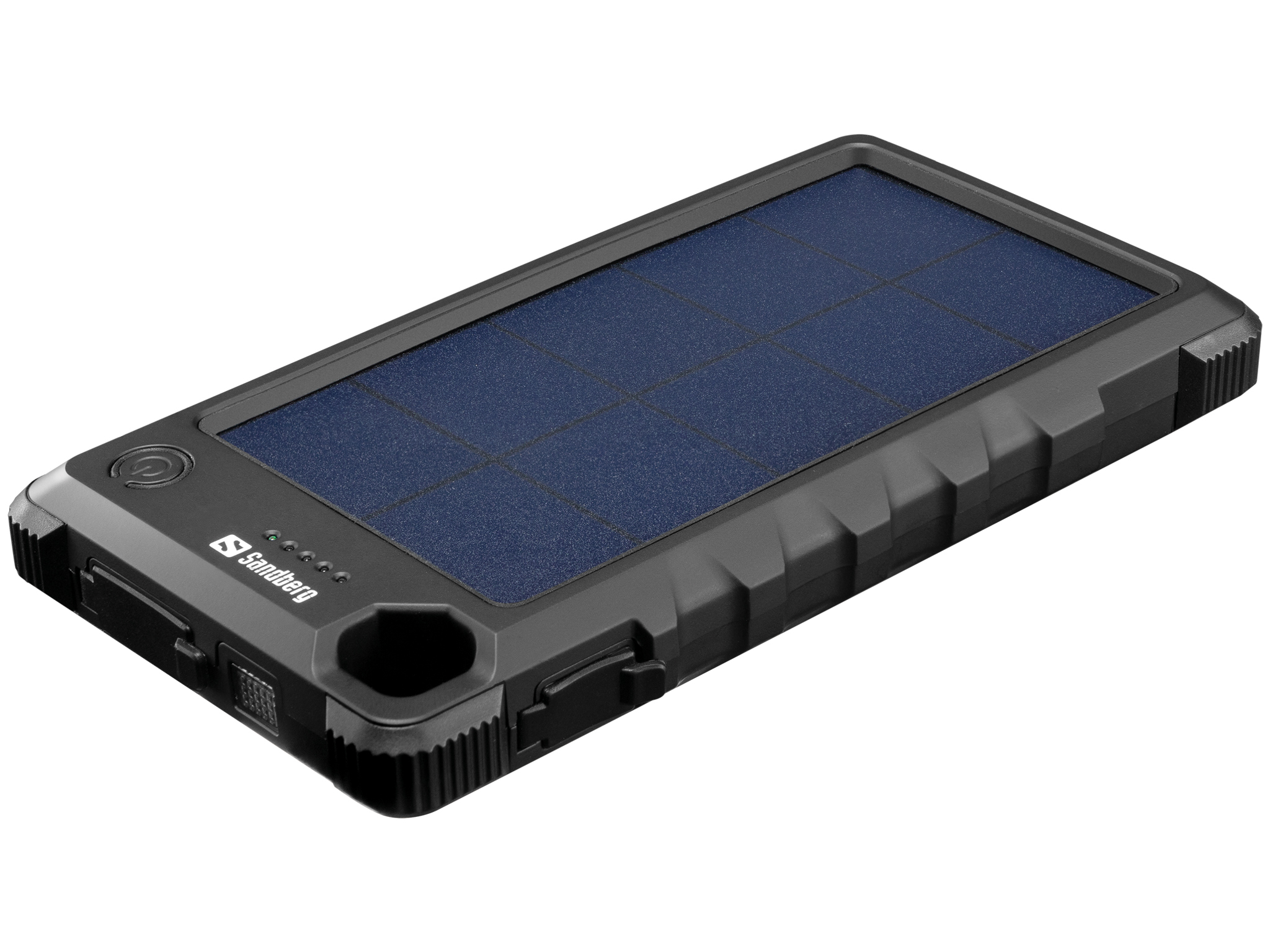 SANDBERG Outdoor Solar Powerbank 10000 - Solar-Powerbank - 10000 mAh - 37 Wh - 3 A (USB, 24 pin USB-C)