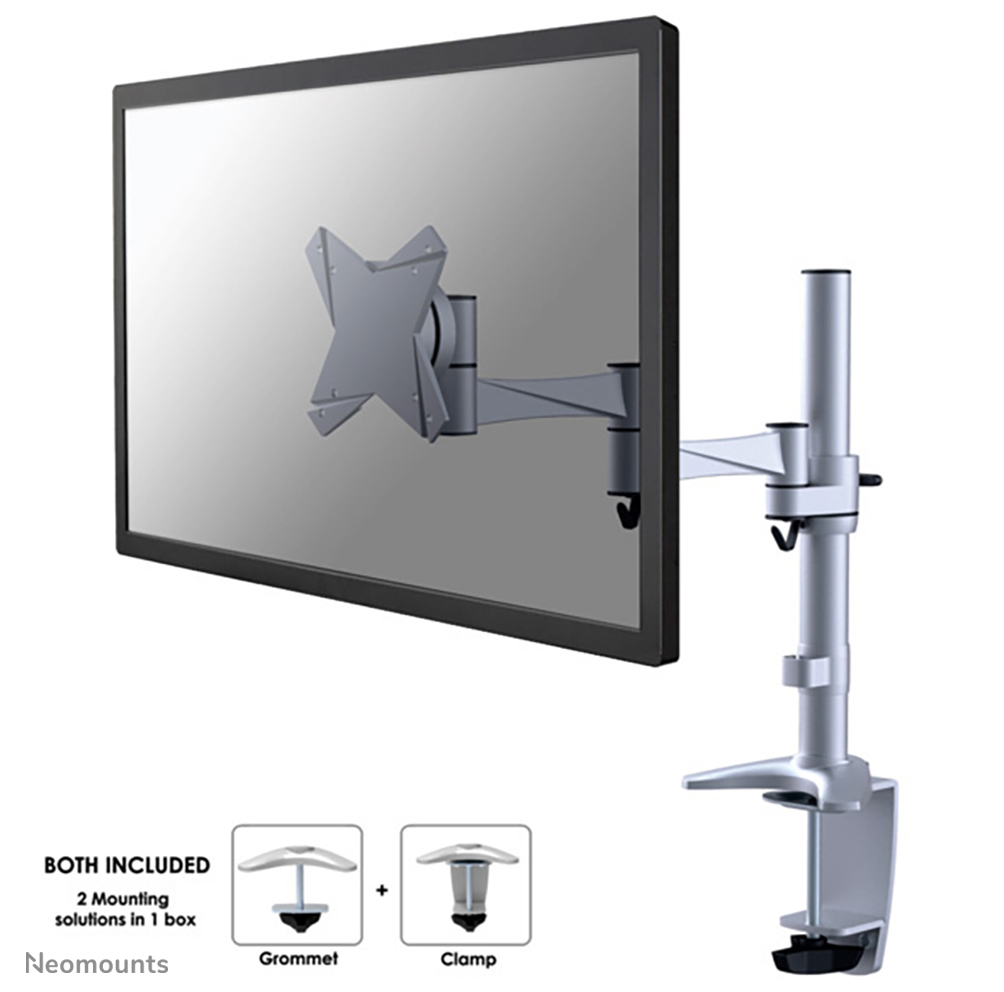 Neomounts FPMA-D1330 - Befestigungskit - full-motion - für LCD-Display - Silber - Bildschirmgröße: 25.4-76.2 cm (10"-30")