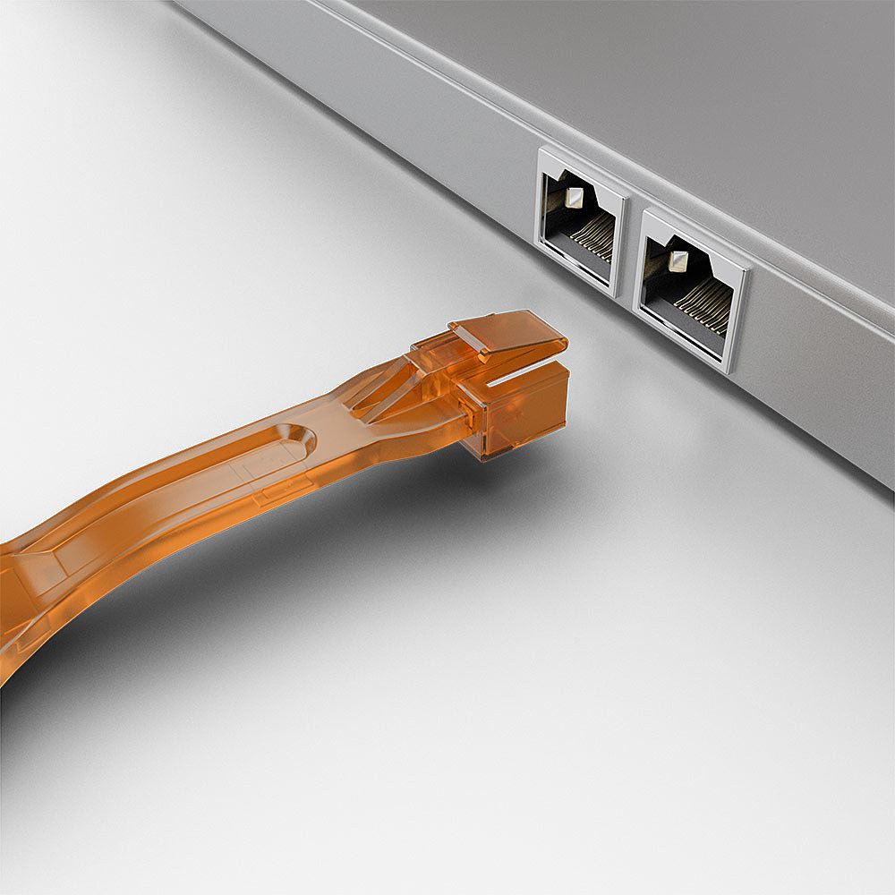 Lindy LAN-Portblockierung mit Schlüssel - orange (Packung mit 10)