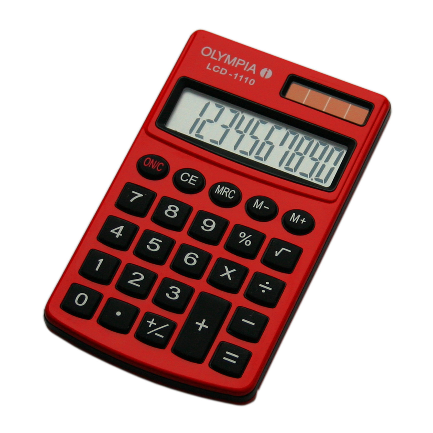 Olympia LCD 1110 - Tasche - Einfacher Taschenrechner - 10 Ziffern - 1 Zeilen - Rot