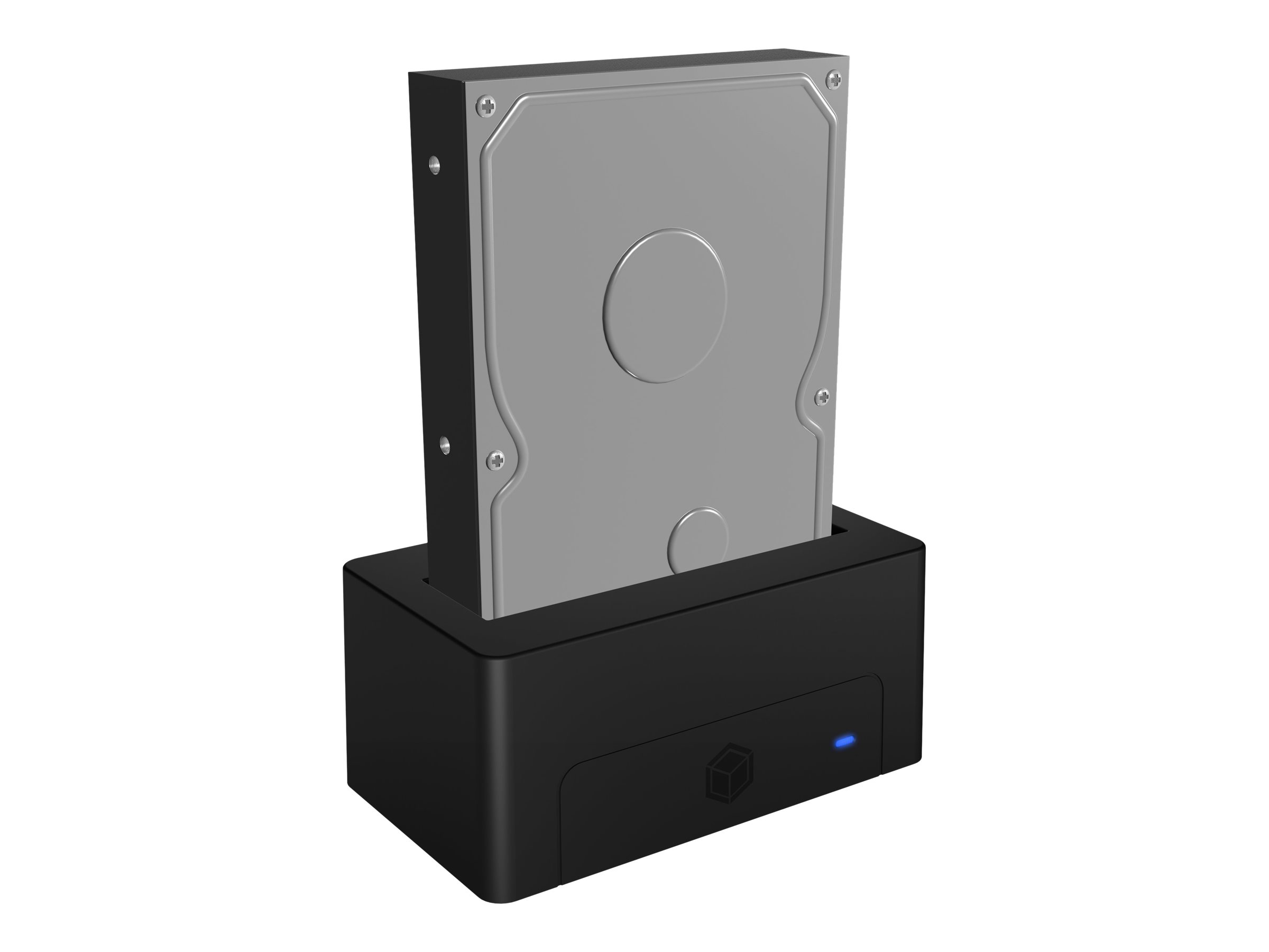 ICY BOX IB-1121-U3 - HDD / SSD Dockingstation Schächte: 1 - 2,5" / 3,5" gemeinsam genutzt (6,4 cm/8,9 cm gemeinsam genutzt)