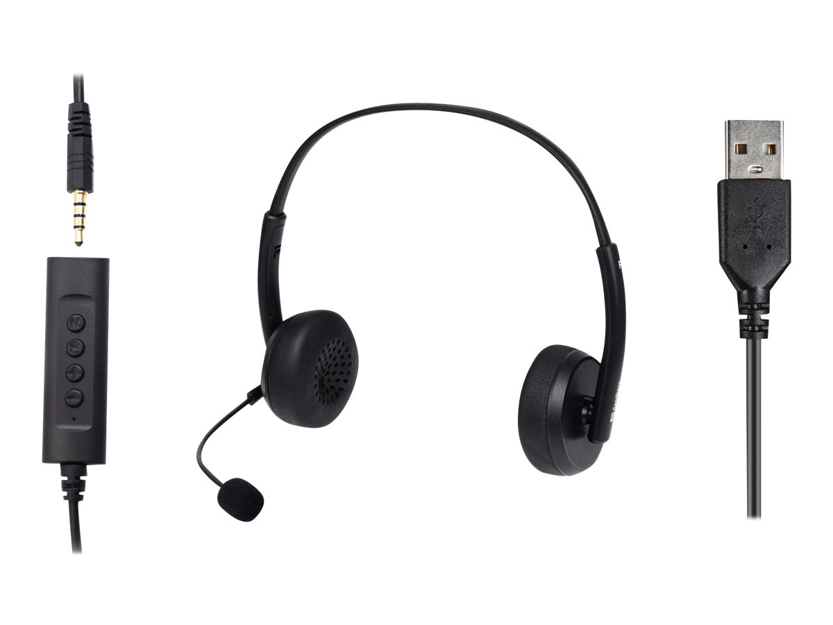 SANDBERG 2in1 Office - Headset - On-Ear - kabelgebunden