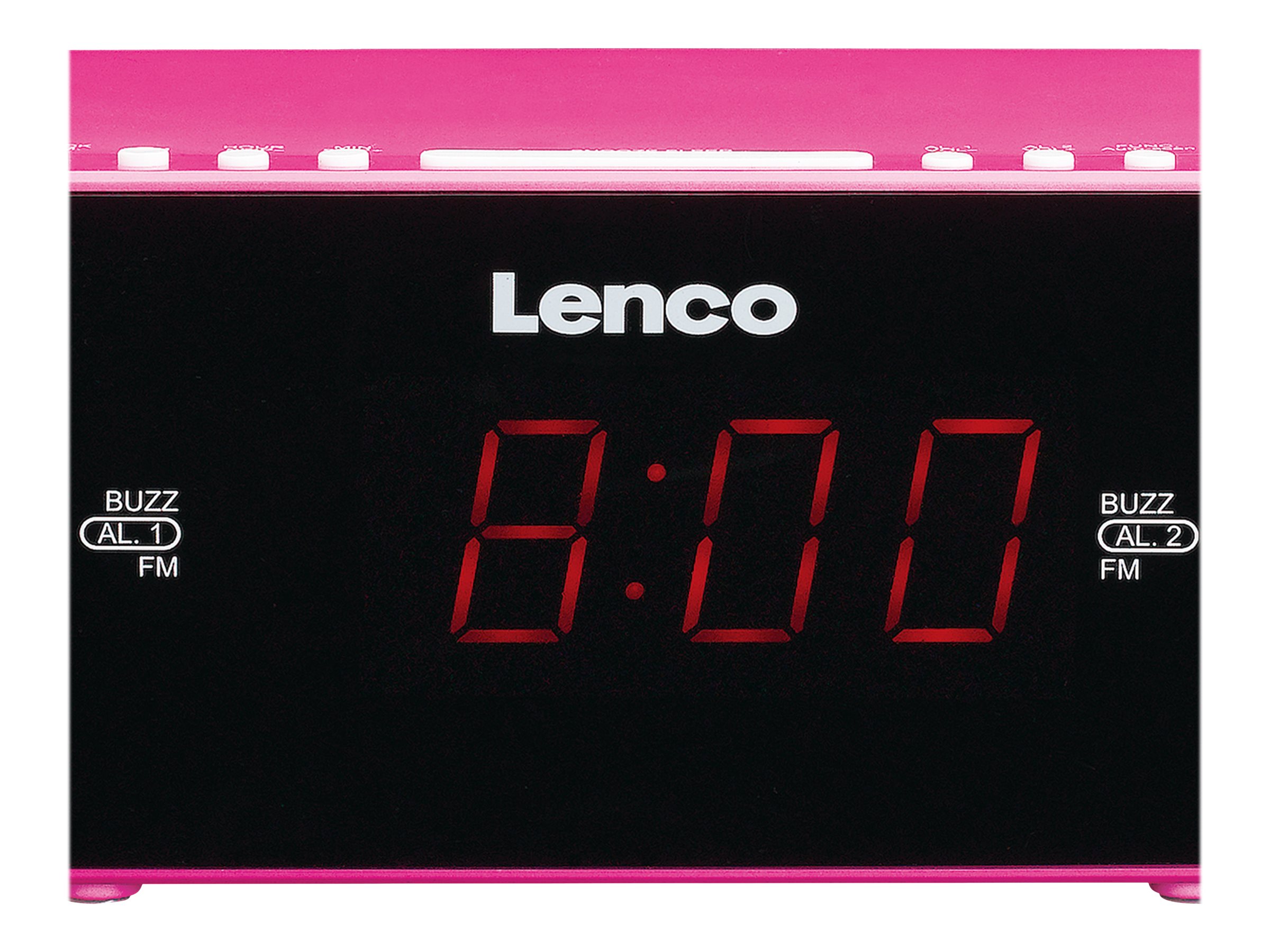 Lenco CR-510 - Radiouhr - pink