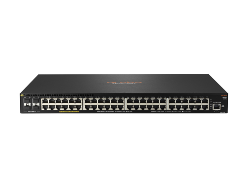 HPE Aruba 2930F 48G PoE+ 4SFP - Switch - L3 - managed - 48 x 10/100/1000 (PoE+)