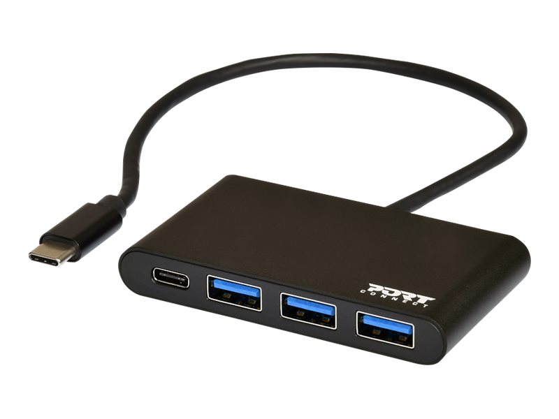 PORT Designs PORT Connect - Hub - 3 x SuperSpeed USB 3.0 + 1 x USB-C