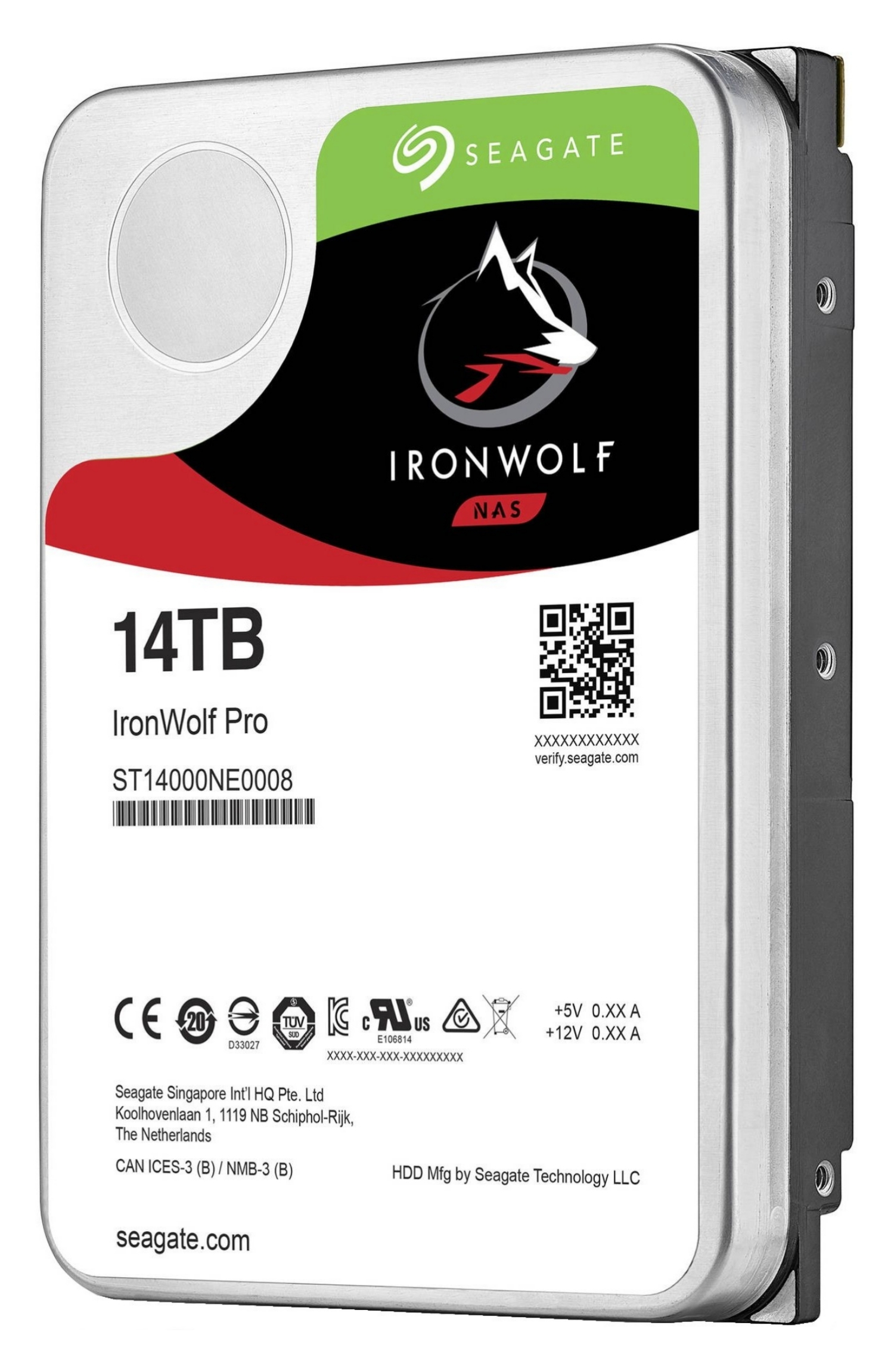 Seagate IronWolf Pro ST14000NE0008 - Festplatte - 14 TB - intern - 3.5" (8.9 cm)