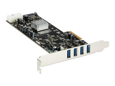 StarTech.com 4 Port USB 3.0 SuperSpeed PCI Express Schnittstellenkarte mit 4 5Gb/s Kanälen und UASP