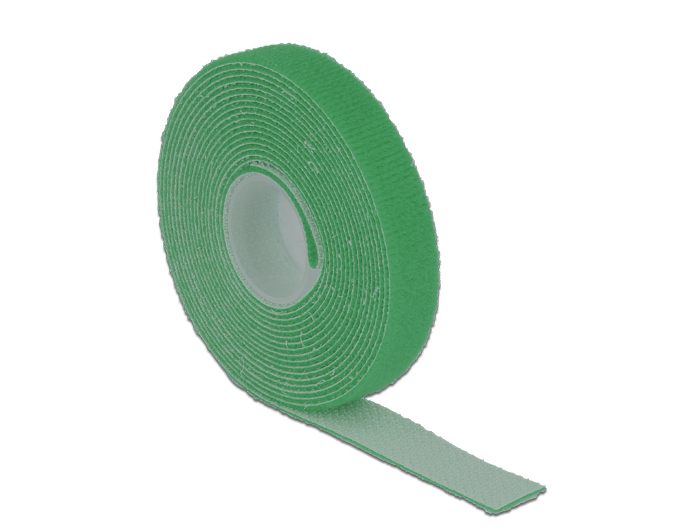 Delock Klettverschluss - 3 m - grün