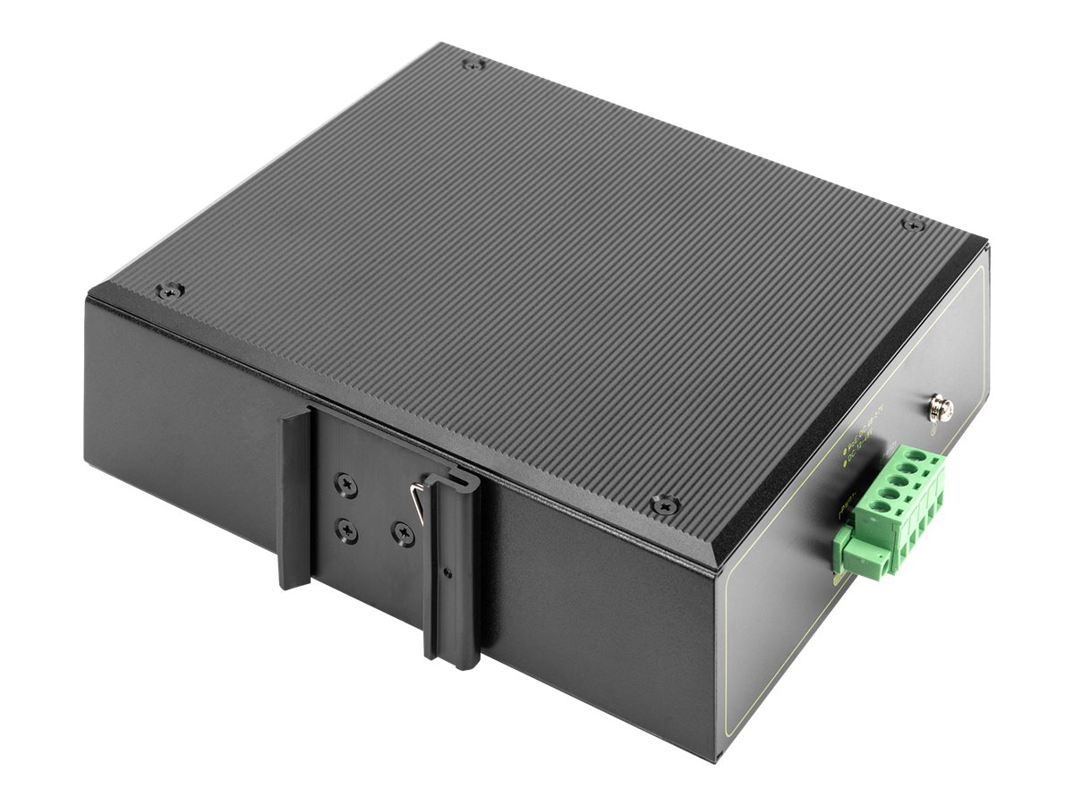 DIGITUS Industrial 8-Port Gigabit PoE Switch, Unmanaged, 2 Uplinks